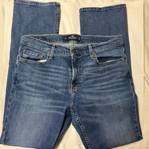 Men’s Hollister Blue Jeans Pants With Holes Size 34X34